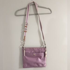 Coach Lavender Nylon Crossbody Bag Adjustable Strap